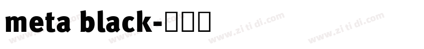 meta black字体转换 meta black字体转换